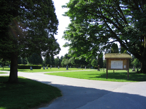 Entry to Maple Ridge Cemetery