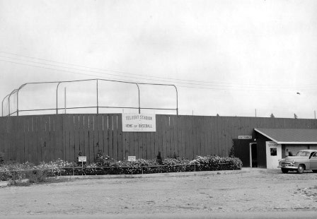 Telosky Stadium, “Home of Baseball”, on opening day, May 14, 1950.