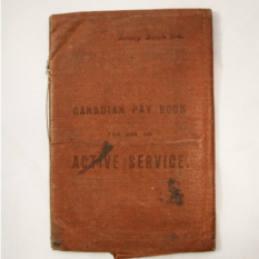 WWI Paybook