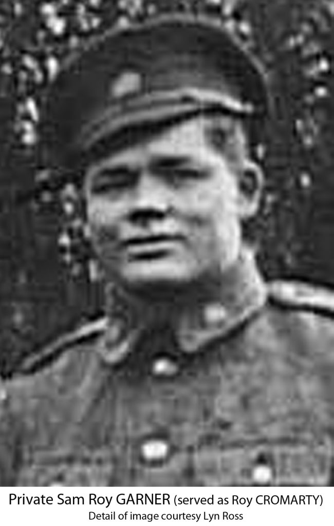 Private Sam Roy Garner, served as Roy Cromarty, courtesy Lyn Ross
