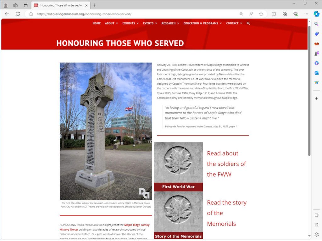 Honouring Those Who Served, 2024