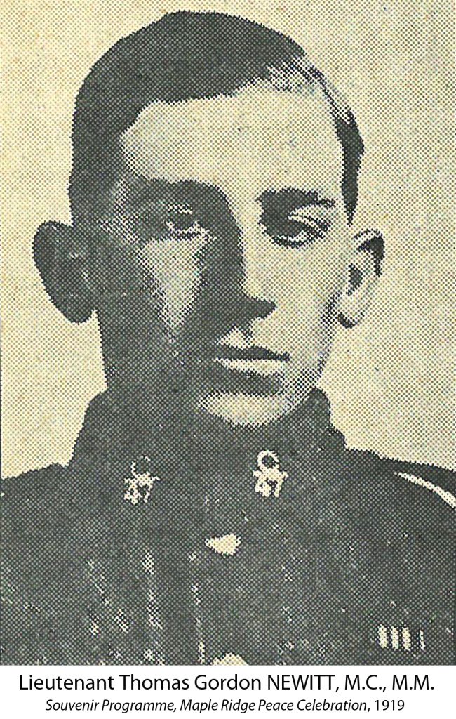 Lieutenant Thomas Gordon Newitt, M.C., M.M.